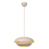 Lampa Sufitowa Wisząca YOUNES Lucide 65404/40/38 – Rustykalny Beżowy Klosz E27